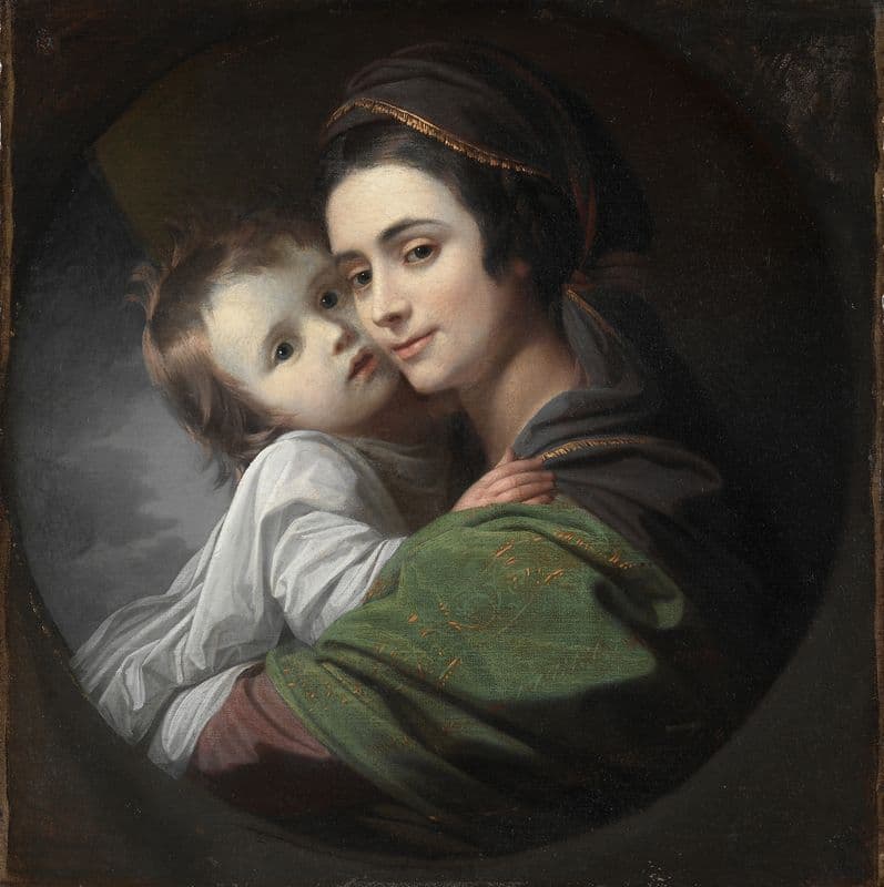 Elizabeth Shewell West and Her Son, Raphael (c. 1770) as a canvas print