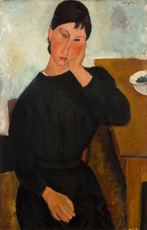 Elvira Resting at a Table (c.1918–19) as a canvas print