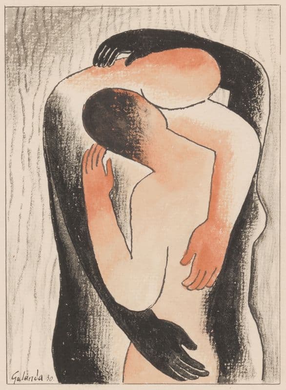 Embrace as a canvas print