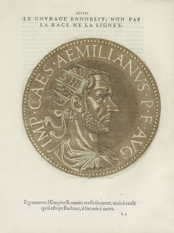 Emperor Aemilianus (1557-1559) as a canvas print