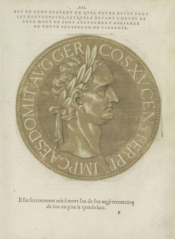 Emperor Domitianus (1557-1559) as a canvas print
