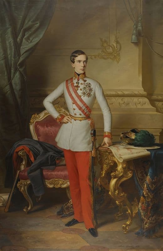 Emperor Franz Joseph I as a canvas print