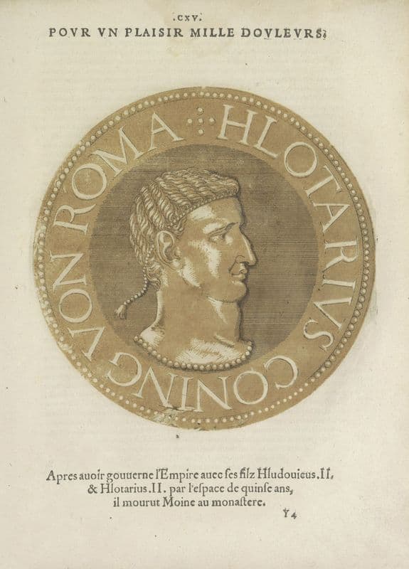 Emperor Lotharius I (1557-1559) as a canvas print