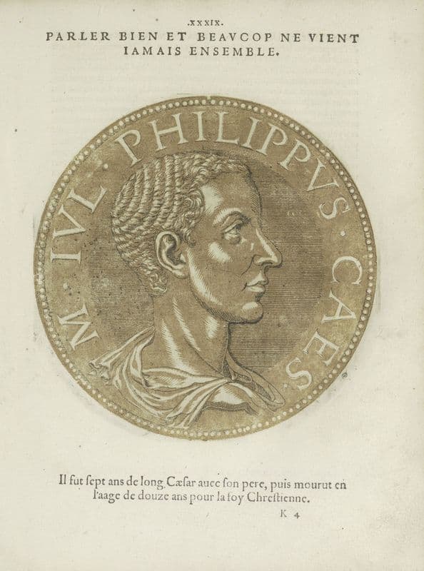 Emperor Philippus II (1557-1559) as a canvas print