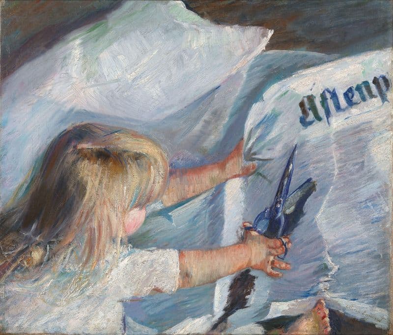En abonnent på Aftenposten as a canvas print
