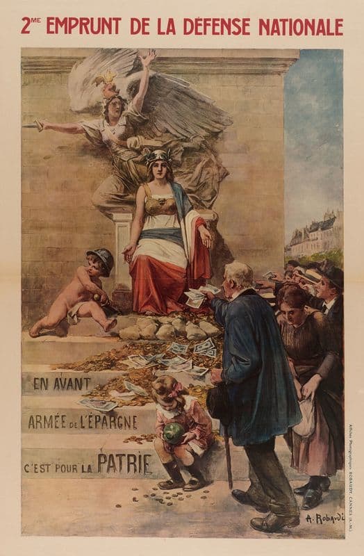 En avant Armée de l’Epargne, C’est pour la Patrie. as a canvas print