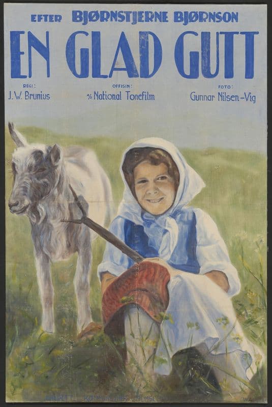 En glad gutt as a canvas print