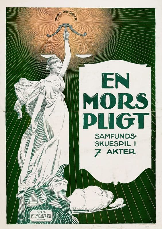 En Mors pligt as a canvas print