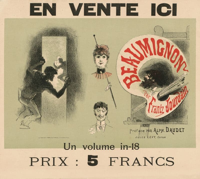 En vente ici. Beaumignon par Frantz Jourdain. Préface par Alphonse Daudet as a canvas print