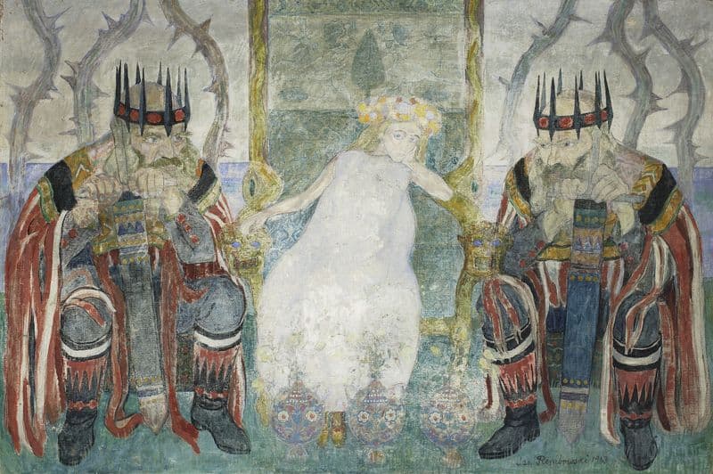 Enchanted girl as a canvas print