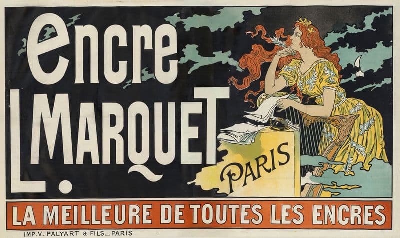 Encre L. Marquet, Paris. La meilleure de toutes les encres as a canvas print