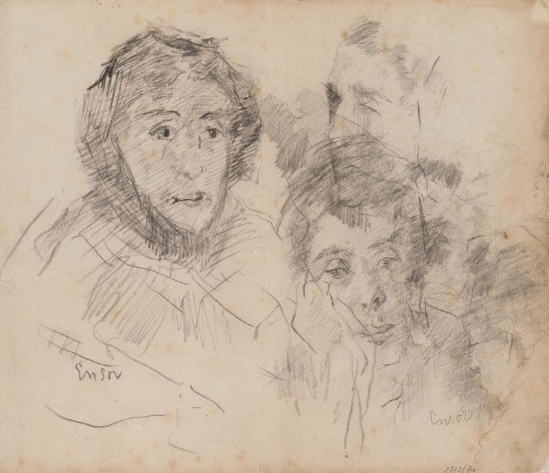 Ensor’s Mother (1880-1883) as a canvas print