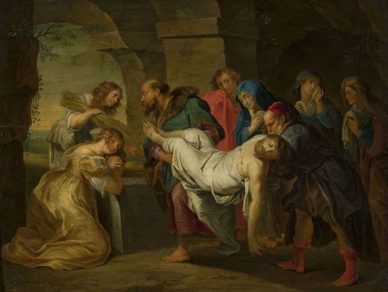 Entombment of Christ as a canvas print