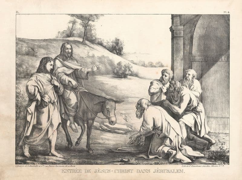 Entree de Jesus-Christ dans Jerusalem as a canvas print