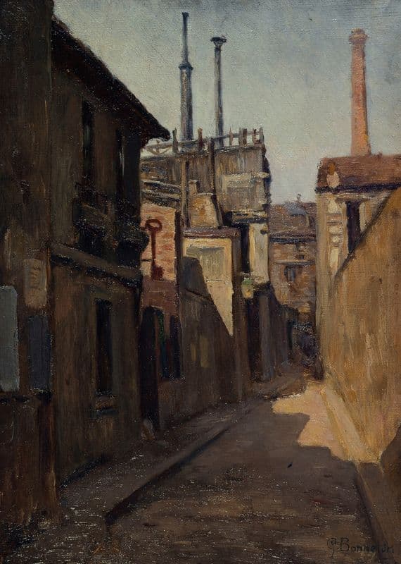 Entrée du passage Moret, rue des Cordelières as a canvas print