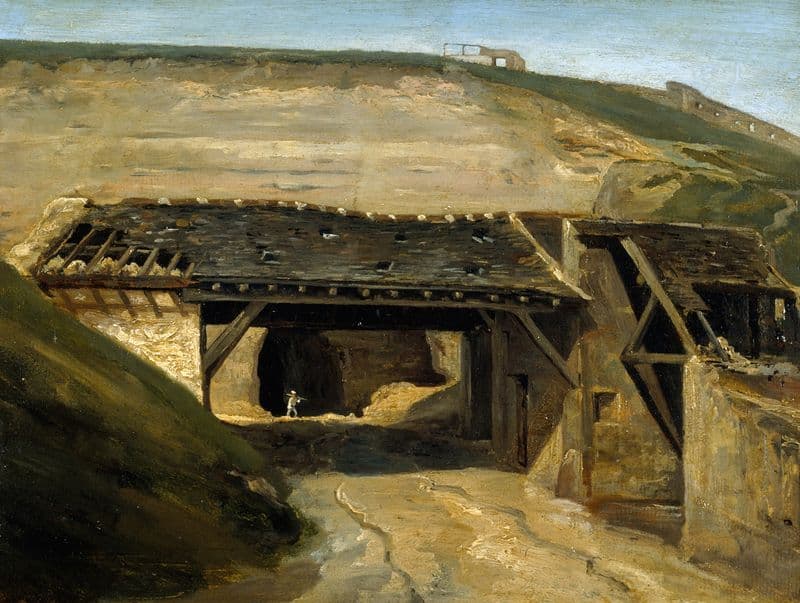 Entrée d’une carrière à Montmartre as a canvas print