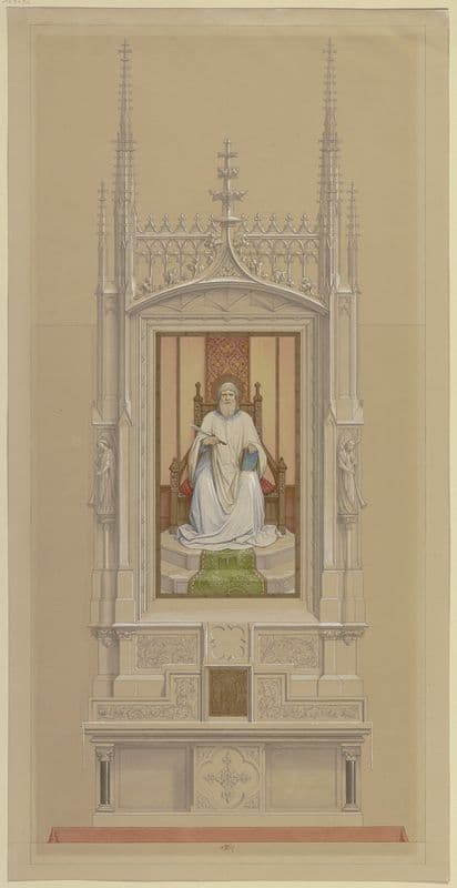 Entwurf eines Bartholomäus-Altars für den Frankfurter Dom as a canvas print