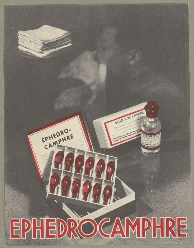 Ephedrocamphre (1910-1950) as a canvas print
