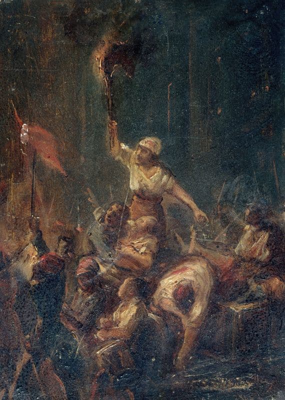 Épisode de la nuit du 23 au 24 février 1848 as a canvas print