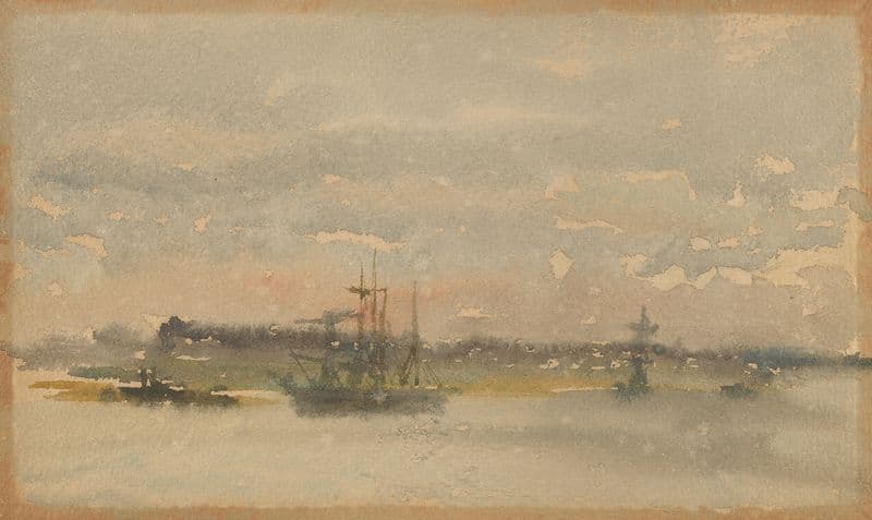 Erith–Evening (1881-1883) as a canvas print