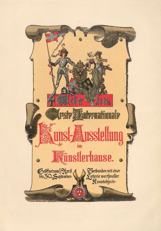Erste Internationale Kunstausstellung im Künstlerhause, Wien 1882 as a canvas print