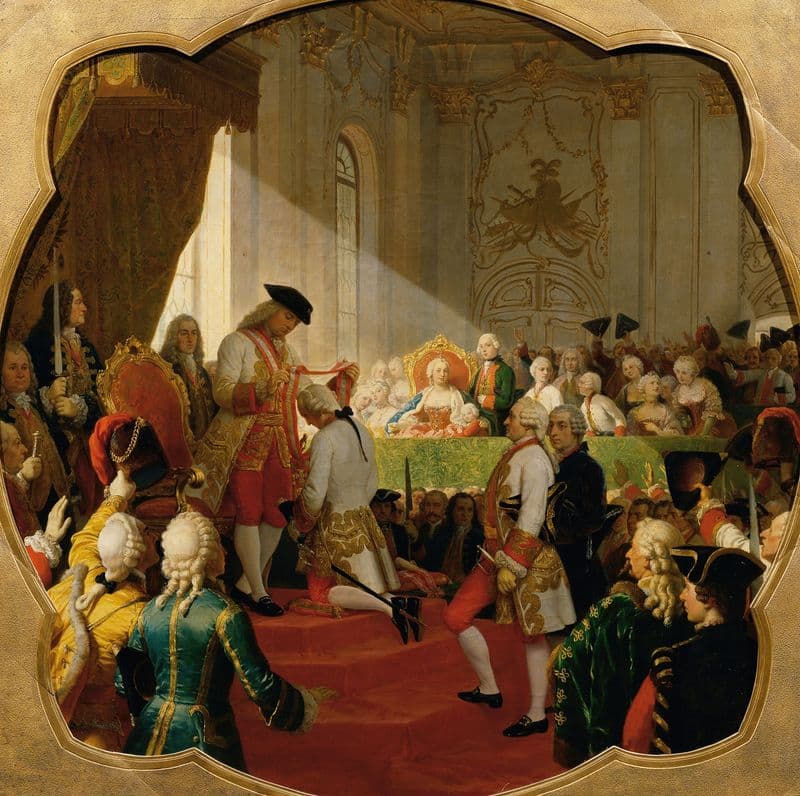 Erste Promotion zum Militär-Maria-Theresien-Orden 1758 as a canvas print