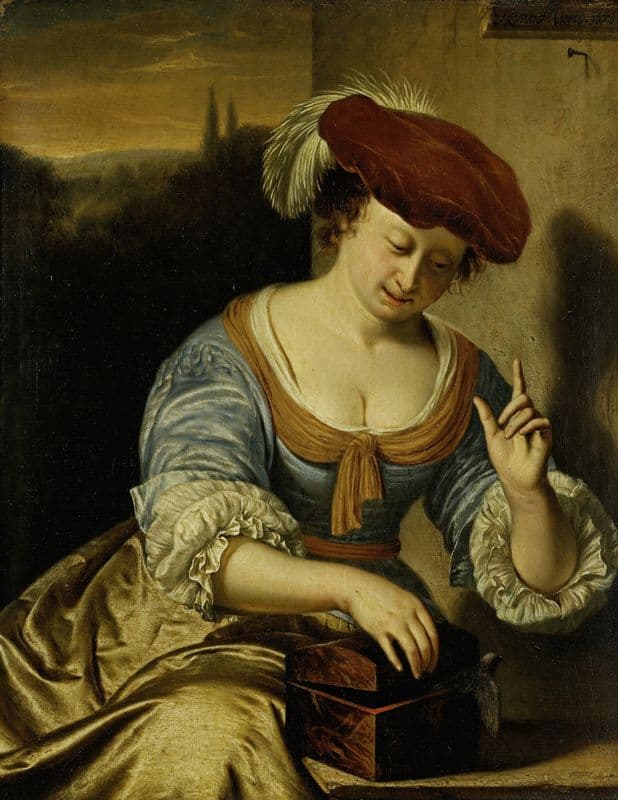 Escaped Bird; Allegory of Chastity as a canvas print