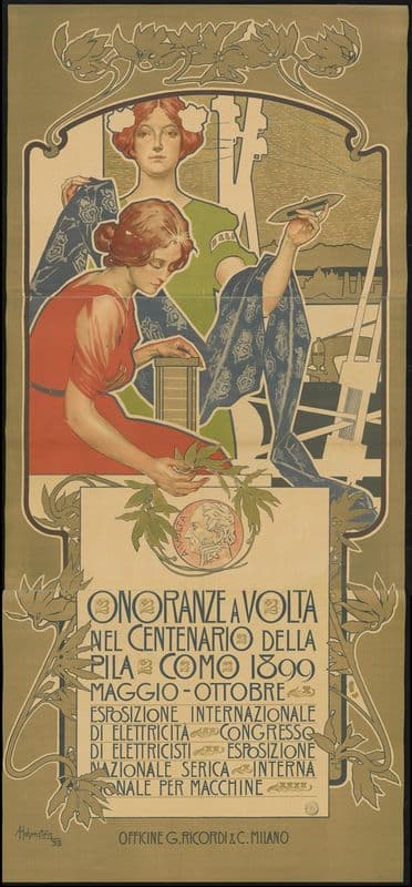 Esposizione Internazionale di Elettricita 1899 as a canvas print
