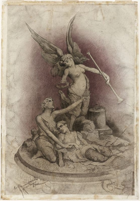 Esquisse pour un monument commémoratif as a canvas print