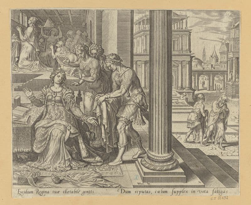 Esther’s Servants Telling Her of Mordecai’s Refusal of The Raiment as a canvas print