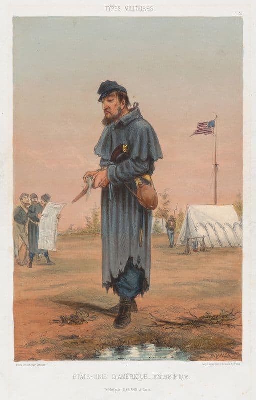 États-Unis d’Amerique – Infanterie de ligne as a canvas print