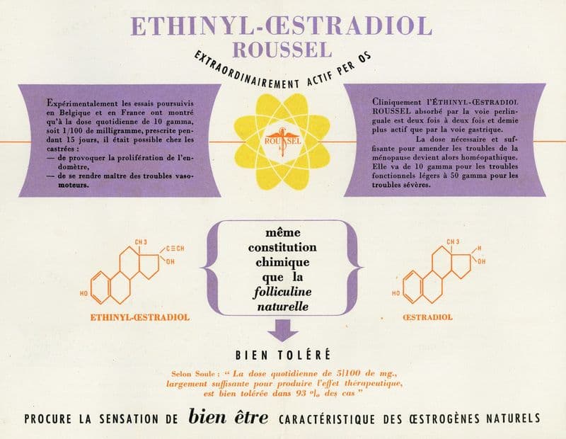 Ethinyl-Oestradiol Roussel (1910-1950) as a canvas print