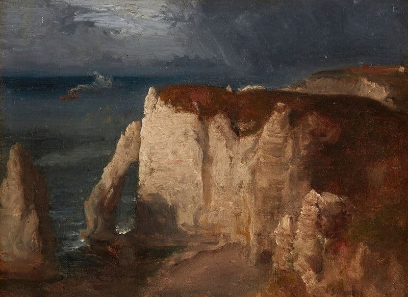 Étretat (circa 1874) as a canvas print