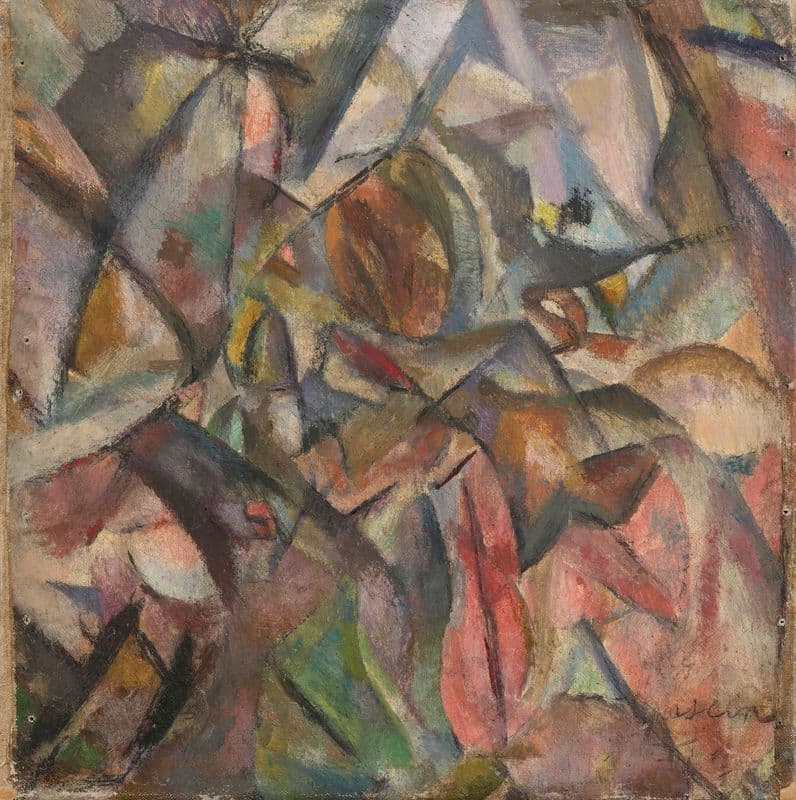 Étude cubiste as a canvas print