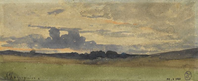 Etude de ciel as a canvas print
