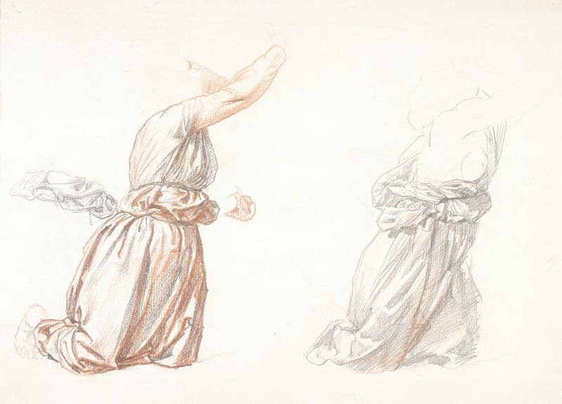 Etude de Draperie (19th century) as a canvas print