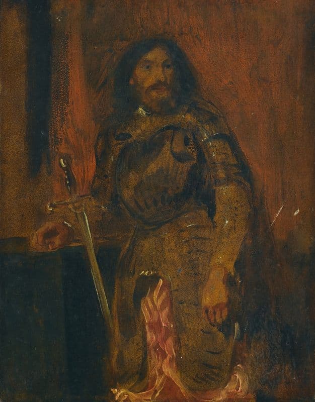 Etude De Vicentini en Armure as a canvas print