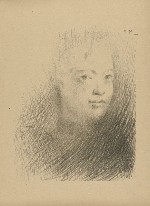 Etude d’une tête de femme (1893-1895) as a canvas print