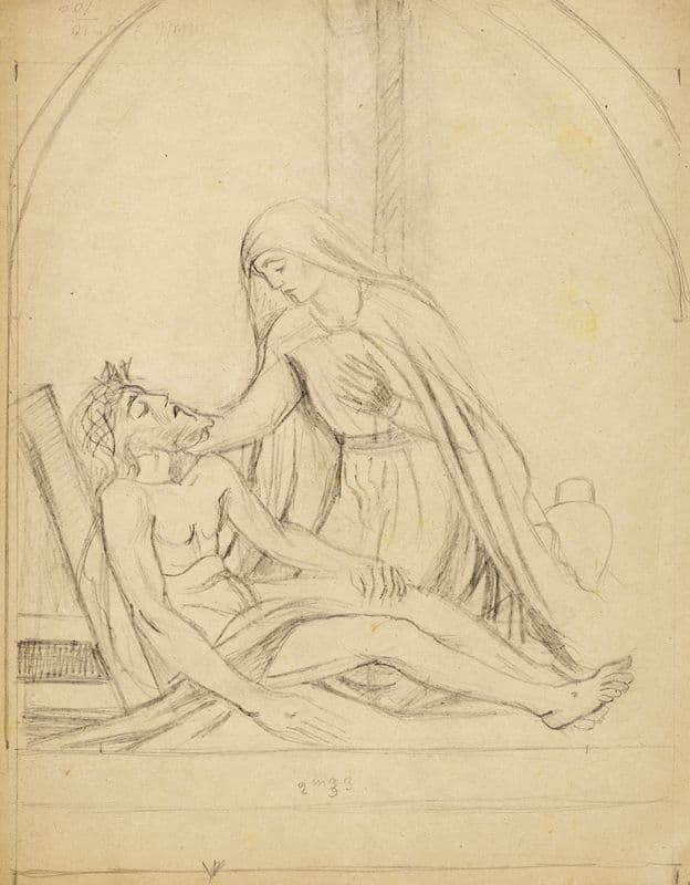 Etude pour une Piétà as a canvas print