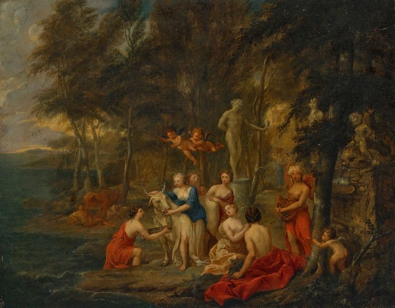 Europa and the Bull as a canvas print
