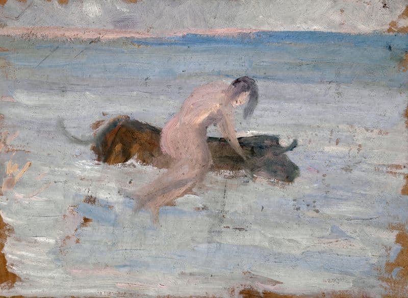 Europa auf dem schwimmenden Stier as a canvas print