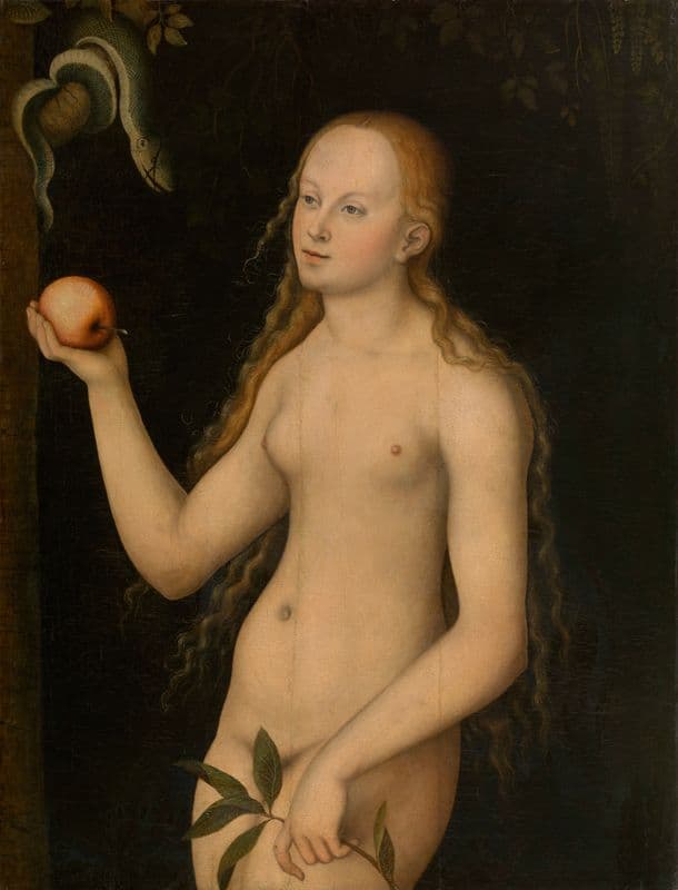 Eve (1528-1530) as a canvas print