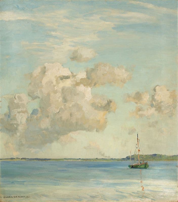 Evening clouds as a canvas print