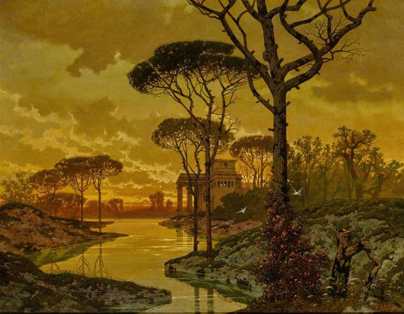 Evening Landscape as a canvas print