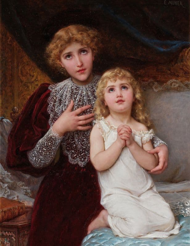 Evening Prayer as a canvas print