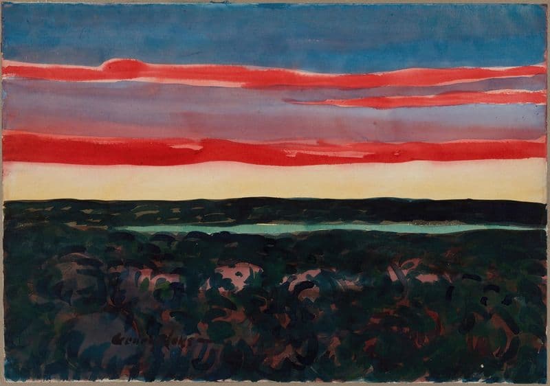 Evening Splendor (ca. 1930) as a canvas print