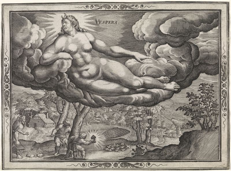 Evening. Vesper (17th century) as a canvas print