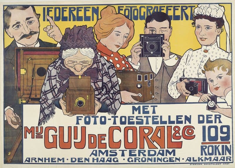 Everyone a Photographer Poster for Guy de Coral & Co (c. 1901) as a canvas print