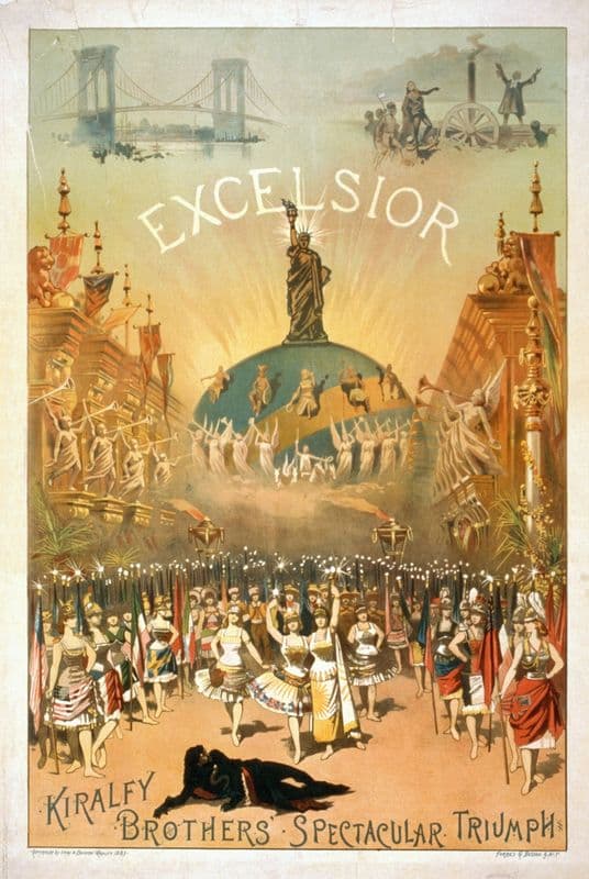 Excelsior Kiralfy Brothers’ spectacular triumph. as a canvas print