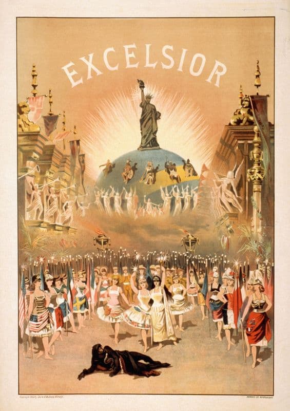 Excelsior as a canvas print